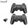 Generic 2Pcs 2.4G Wireless Game Controller Gamepad with Vibration For PS3 TV Box Joystick Game Controller Remote with Receiver and CD DNSHOP