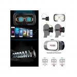 Generic (Colour:White)  New VR BOX Universal Phone Virtual Reality 3D Gaming Video Glasses Helmet + 3D Glasses Bluetooth Gamepad Remote Control 240ZDCP1325