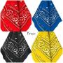Bandana 4-Pack Bandana Square Scarf Face Mask Handkerchief