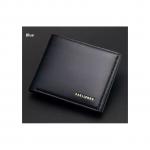 Baellerry Mens Fashion Blue Wood Finish  Wallet
