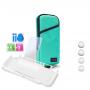 Generic Host Storage Bag Tempered Film + Rocker Cap + Protective Shell 7 In 1 Protection Bag Soft Bag Set For Switch Lite(Green Blue )