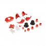 Generic 2x Set Of 18 Replacement Controller Buttons For Microsoft Xbox One Red