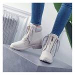 Fashion Ash White Ankle Boots