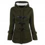 Fashion Women`s thick long hooded wool coat cotton coat women