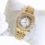 Generic Rhinestone Casual Quartz Watch Women Full Alloy All Match Clothes Wrist gold