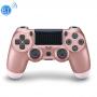 Generic For PS4 Wireless Bluetooth Game Controller Gamepad With Light, EU Version (Rose Gold)