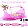 Fashion Cutest 4 In 1 Portable Folding Cushioned Baby Net Crib(0-2y)