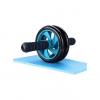 AB Wheel Double Wheel Fitness Abs Roller With FREE Mat- Blue