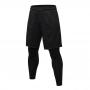 Generic Men`s 2 In 1 Running Sports Tights Pants