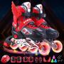 Generic Kids Inline Roller Skating Shoes & Protective Pack