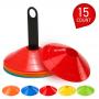 Generic 15pcs Agility Disc Cone Set Multi Sport Training Space