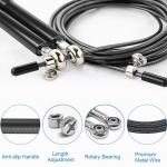 Generic Crossfit Speed Jump Rope 3M METAL BEARING Handle Adjustable