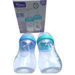 Mom Easy Wide Neck Feeding Bottle With Soft Nipple 240ML (Twin-pack)