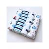 Generic 4Pcs Cute Printed Pure Cotton Baby Boy Flannel Receiving Newborn Baby Blanket