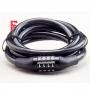 Generic Bicycle Lock Code Key Locks Bike Cycling Password Combination Steel Wire Locks Black