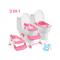 Boen NEW Strong Portable Step Ladder Potty Trainer  - Pink