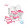 Boen NEW Strong Portable Step Ladder Potty Trainer  - Pink