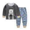 Fashion Winter Kids Fashion Cotton Long Sleeve Leisure Wear Soft Wear Warm suit gray 65 bear