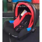 TOP 2 3 In 1 Infant Baby Car Seat, Carry Cot & Rocker - Black/Red