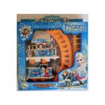 Generic Train Play Set With Frozen Cartoon Stickers