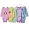 Carter`s 5 Pack Girls Long Sleeved Cotton Bodysuits/Rompers - Different Colors