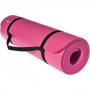Generic Extra Thick Yoga Mat - Exercise Mat with Carrying Strap - 61cm*180cm - 10mm Thick - Pink