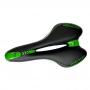 Generic Mountain Bike Seat Large Thick Cushion Saddle Long-distance Riding Seat Bag Black Green