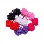 Fashion 12Pcs Colorful Flower Elastic Hair Bands Ties
