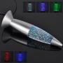 Generic 1pc 3D Rocket Multi Color Changing Lava Lamp RGB LED Glitte