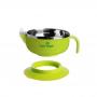 Generic Stainless Steel Feeding Bowl With Handle For Toddlers Insulation Sucker Green