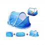 Generic Portable Baby Travel Bed Indoor & Outdoor Crib Mosquito Net - Blue