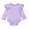 Fashion Purple Baby Girl Long Sleeves Onesie Body Suit