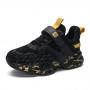 Fashion Boys Sneakers Casual Kids Sports Shoes-Gold
