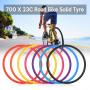 Generic Bike Solid Tire 700x23C Road Bike Bicycle Cycling Riding Tubeless Tyre Wheel