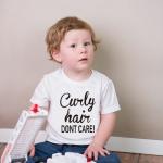 Fashion Summer Baby Unisex Casual Short Sleeves Letters Printing Round Collar T-shirt white