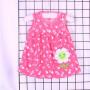 Fashion Baby Single Piece Dresses - Pink Oranges Flower