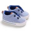 Generic Soft Sole Baby Girls Low-cut Canvas Flat Heels Shoes Lace Up Sneakers-blue-12cm