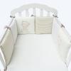 Generic New Crib Bumper Safety Baby Infant Bed Cot Protector Toddler Nursery Bedding 6PC#Beige