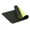 Generic Dual Color Thick Yoga Mat Print TPE Rolling Good Tenacity Gymnastics Mat-dark Green