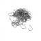 Generic UJ 100 Pcs High Carbon Steel Fishing Bait Hook Universal Fishhook Barbed Silver