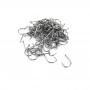 Generic UJ 100 Pcs High Carbon Steel Fishing Bait Hook Universal Fishhook Barbed Silver