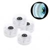 Generic 4Pack Quad Roller Skate Wheels With Bearings For Double Row White