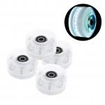 Generic 4Pack Quad Roller Skate Wheels With Bearings For Double Row White