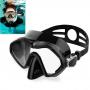 Generic DM800 Silica Gel Diving Mask Swimming Goggles Diving Equipment For Adults (Black)