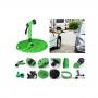 Generic 30m /100ft Magic Multi-functional Expandable Flexible Garden Hose Pipe & Spray Gun (Green)