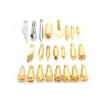 Generic 22Pcs Wood Burning Pen Tips Stencil Soldering Iron Pyrography Working Carving