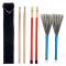 Generic Drumsticks Drum Wire Brushes & Rods Drum Brushes Set With Flannelette
