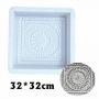 Generic 32*32cm DIY Square Plastic Path Maker Mold Road Paving Cement  Mould Brick