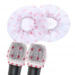Generic 400 Pcs Disposable Sanitary Microphone Cover Karaoke Mic Non-woven