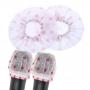 Generic 400 Pcs Disposable Sanitary Microphone Cover Karaoke Mic Non-woven